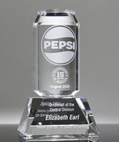 Picture of Crystal Beverage Can Super Award