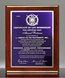 Picture of Gloss Rosewood Designer Plaque - Purple Plate