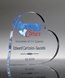 Picture of Acrylic Heart Paperweight Award