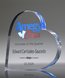 Picture of Acrylic Heart Paperweight Award