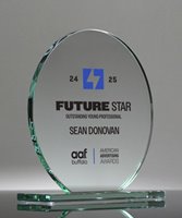 Picture of Jade Glass Circle Full Color Award