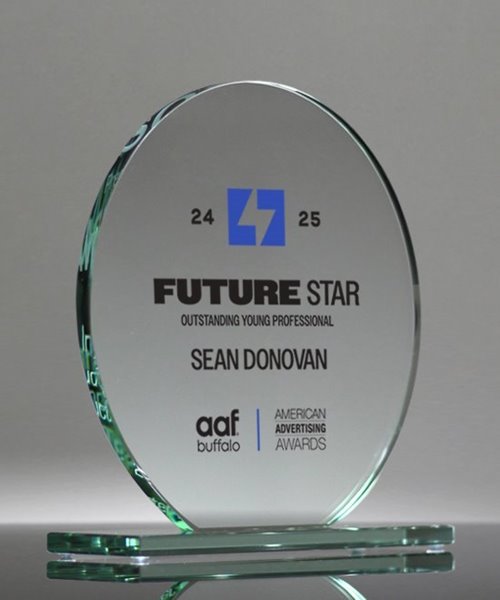 Picture of Jade Glass Circle Full Color Award