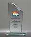 Picture of Jade Glass Swoosh Full Color Award