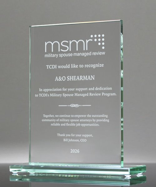 Picture of Applause Jade Glass Award