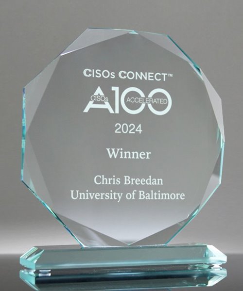 Picture of Jade Glass Octagon Award