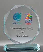 Picture of Jade Glass Octagon Full Color Award