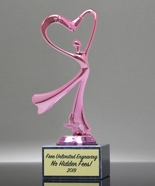 Picture of Rhythm & Heart Pink Dance Trophy