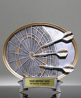 Custom Engraved Lawn Darts Jarts Trophy – Approx 7 Inches Tall (USA Made)