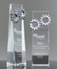 Picture of Unity Crystal Tower - Silver Gears Wedge Award