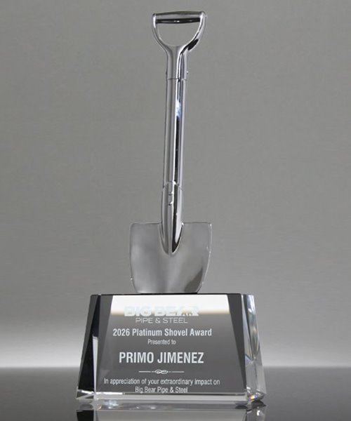 Picture of Platinum Shovel Crystal Award