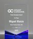Picture of Blue Ribbon Crystal Rectangle Award