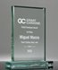 Picture of Optimist Jade Glass Rectangle Award - Large