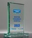 Picture of Optimist Jade Glass Rectangle Award - Large UV Printed