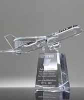 Picture of Crystal Boeing Airplane Award