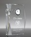 Picture of Faceted Crystal Clock Award