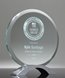 Picture of Round Glass Award on Silver Base