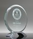 Picture of Round Glass Award on Silver Base
