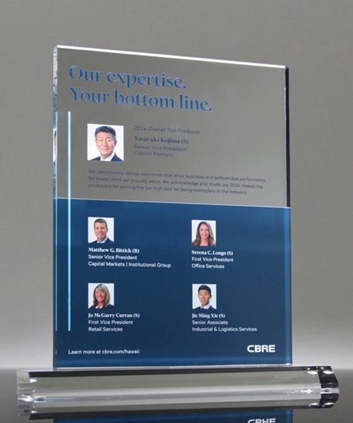 Picture of Classic Acrylic Rectangle on Base Award