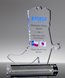 Picture of Acrylic Cowboy Boot Award with Full Color Printing