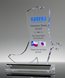 Picture of Acrylic Cowboy Boot Award with Full Color Printing