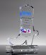 Picture of Acrylic Cowboy Boot Award with Full Color Printing