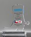 Picture of Acrylic Cowboy Boot Award with Full Color Printing