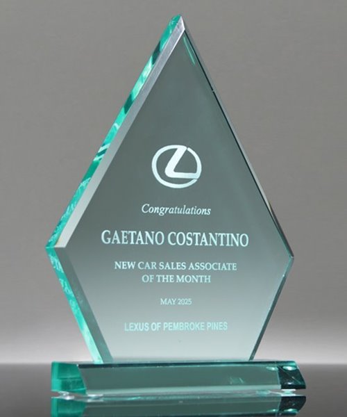 Picture of Jade Diamond Acrylic Award