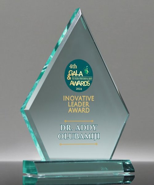 Picture of Jade Acrylic Diamond Award - UV Printed