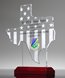 Picture of Texas State Shape Pop-In Trophy with Two Sided Printing