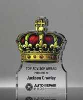 Picture of Royal Crown Acrylic Paperweight Award