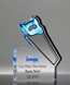 Picture of Saw Rectangle Paperweight Trophy