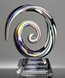 Picture of Lotus Spiral Art Crystal Award