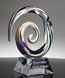 Picture of Lotus Spiral Art Crystal Award