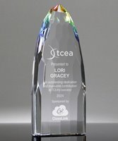 Picture of Gem-Cut Prismatic Crystal Arch Award