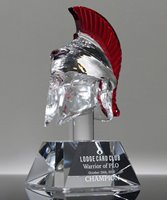 Picture of Elite Warrior - Crystal Trojan Helmet Award