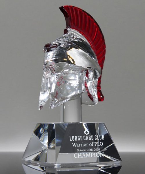 Picture of Elite Warrior - Crystal Trojan Helmet Award