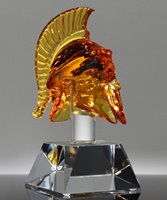 Picture of Golden Warrior - Crystal Trojan Helmet Award