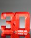 Picture of Modern Acrylic Number 30 Trophy