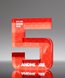 Picture of Modern Acrylic Number 5 Trophy
