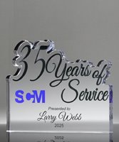 Picture of 35 Years of Service Acrylic Award