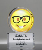 Picture of Emoji Nerd Face Trophy - Smarty Pants Award