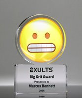 Picture of Emoji Grimacing Face Trophy - The Oops! Award
