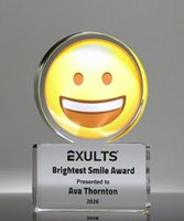 Picture of Emoji Grinning Face Trophy - Good Vibes Award