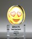 Picture of Emoji Heart Eyes Trophy -  Love What You Do Award