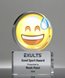 Picture of Emoji Nervous Face Trophy - Good Sport Award