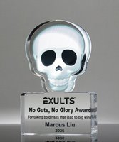 Picture of Emoji Skull Trophy - No Guts, No Glory Award
