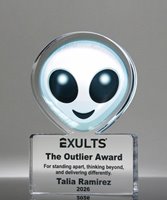 Picture of Emoji Alien Trophy - Galactic Genius Award