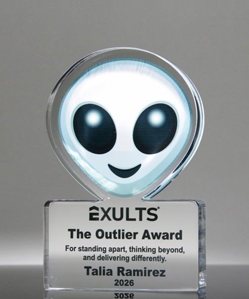 Picture of Emoji Alien Trophy - Galactic Genius Award