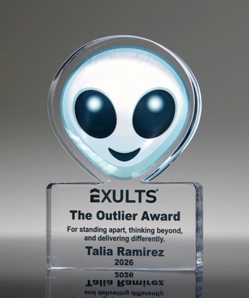 Emoji Alien Trophy | Galactic Genius Award | Edco Awards