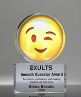 Picture of Emoji Winking Face Trophy - Smooth Operator Award